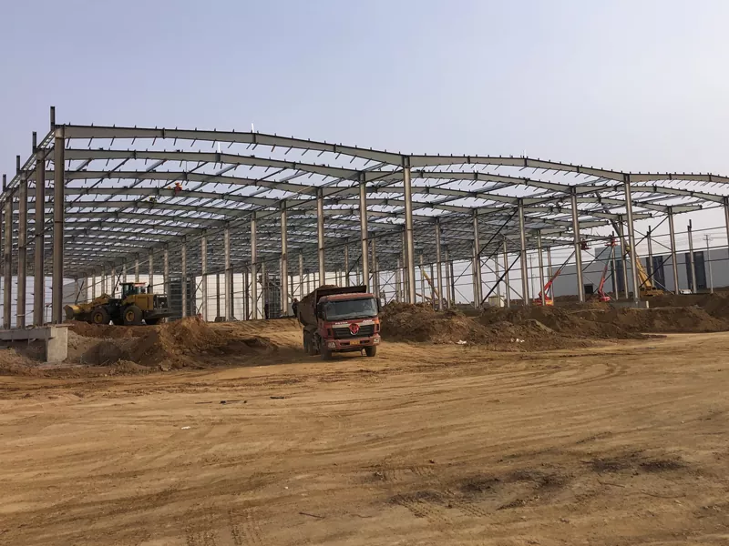 ପ୍ରଫ୍ୟାବ୍ ଷ୍ଟିଲ୍ ଧାତୁ ଗୋଦାମ କୋଠା |
